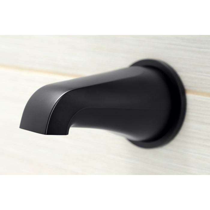 Kingston Tulare KBX8130SVL - Serena Triple-Handle Tub and Shower Faucet, Matte Black