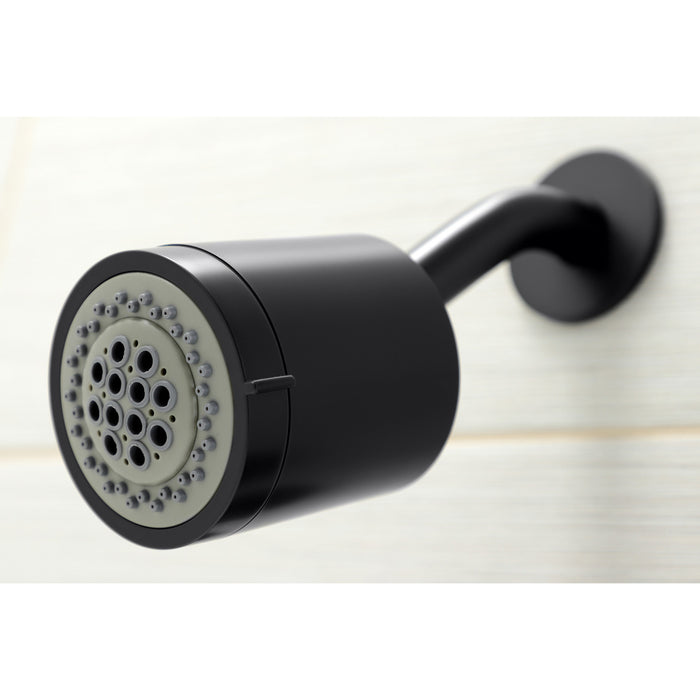 Kingston Tulare KBX8130SVL - Serena Triple-Handle Tub and Shower Faucet, Matte Black