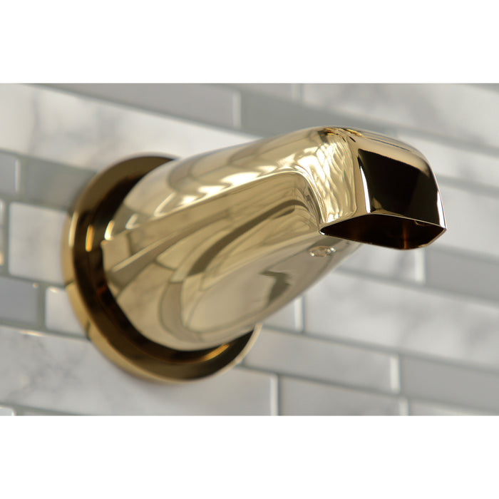 Centurion KBX8132EFL Three-Handle 5-Hole Wall Mount Tub and Shower Faucet, Polished Brass