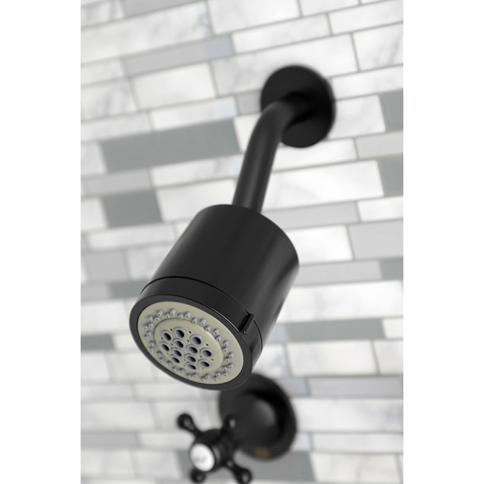 Kingston Tulare KBX8140BX - Metropolitan Double-Handle Tub and Shower Faucet, Matte Black