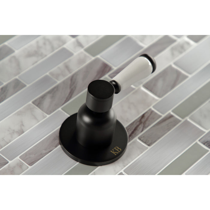 Kingston Tulare KBX8140DPL - Paris Double-Handle Tub and Shower Faucet, Matte Black