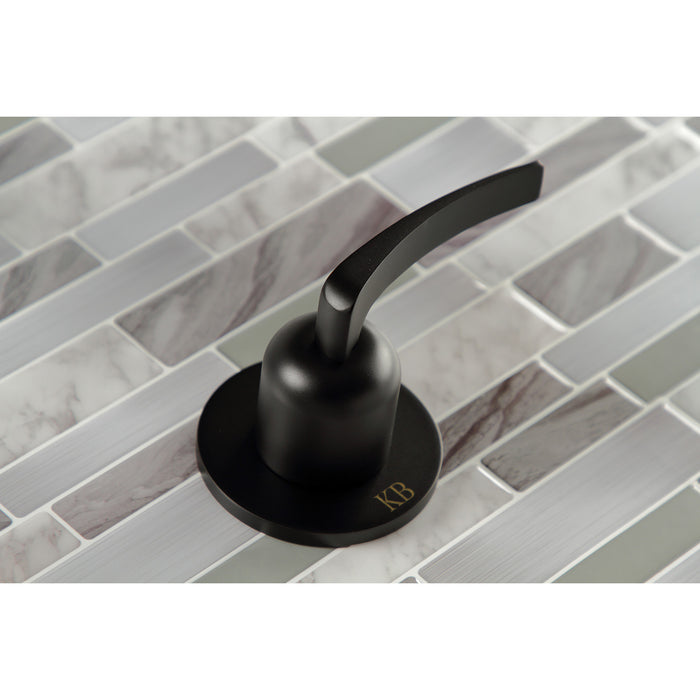 Centurion KBX8140EFL Two-Handle 4-Hole Wall Mount Tub and Shower Faucet, Matte Black