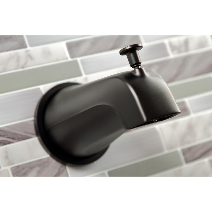 NuvoFusion KBX8140NDL Two-Handle 4-Hole Wall Mount Tub and Shower Faucet, Matte Black