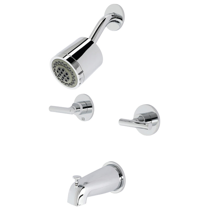 Kingston Sona KBX8141CML - Manhattan Double-Handle Tub and Shower Faucet, Polished Chrome