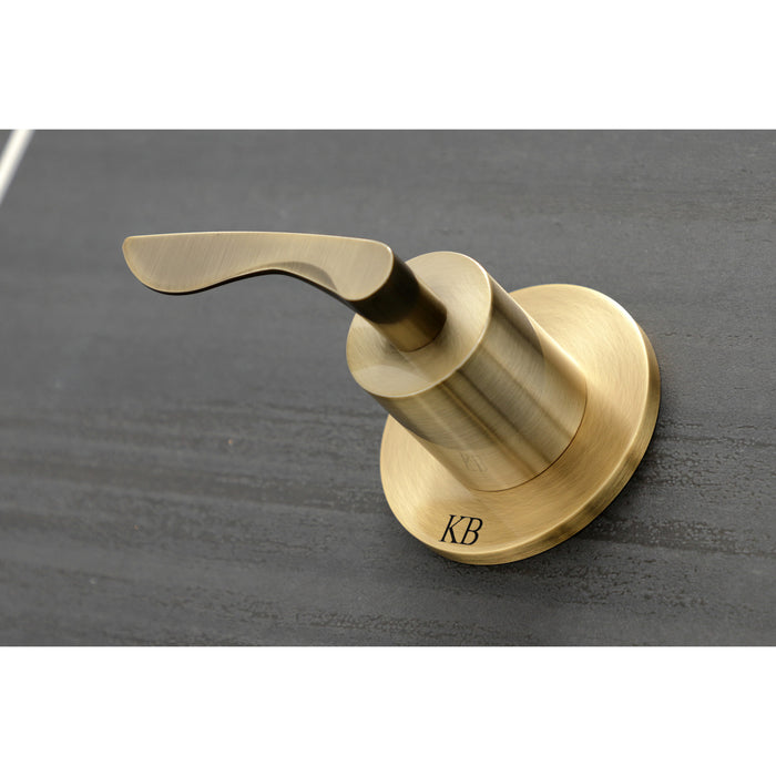 Kingston Tulare KBX8143SVL - Serena Double-Handle Tub and Shower Faucet, Antique Brass