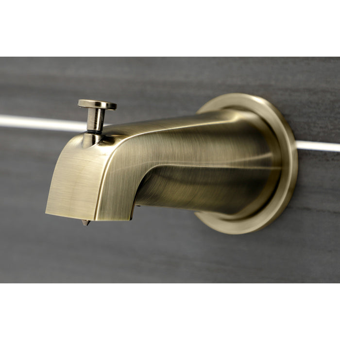 Serena KBX8143SVL Two-Handle 4-Hole Wall Mount Tub and Shower Faucet, Antique Brass