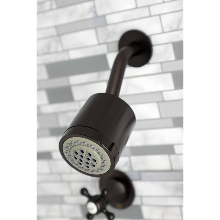 Metropolitan KBX8145BX Two-Handle 4-Hole Wall Mount Tub and Shower Faucet, Oil Rubbed Bronze