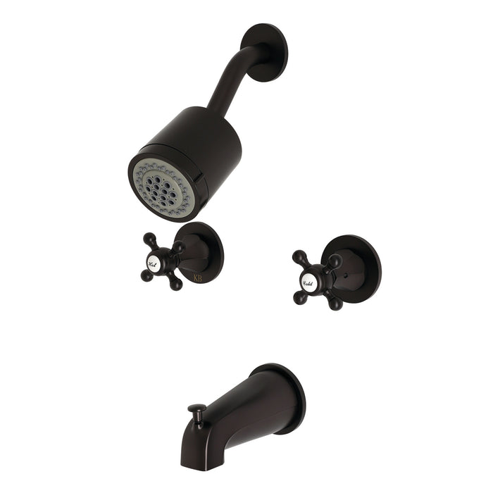 Kingston Tulare KBX8145BX - Metropolitan Double-Handle Tub and Shower Faucet, Oil Rubbed Bronze