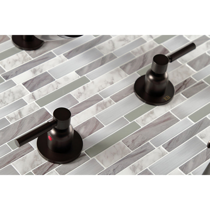 Kingston Sona KBX8145DL - Concord Double-Handle Tub and Shower Faucet, Oil Rubbed Bronze