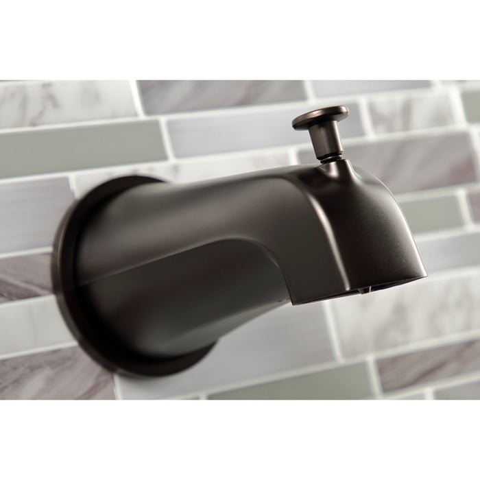 NuvoFusion KBX8145NDL Two-Handle 4-Hole Wall Mount Tub and Shower Faucet, Oil Rubbed Bronze