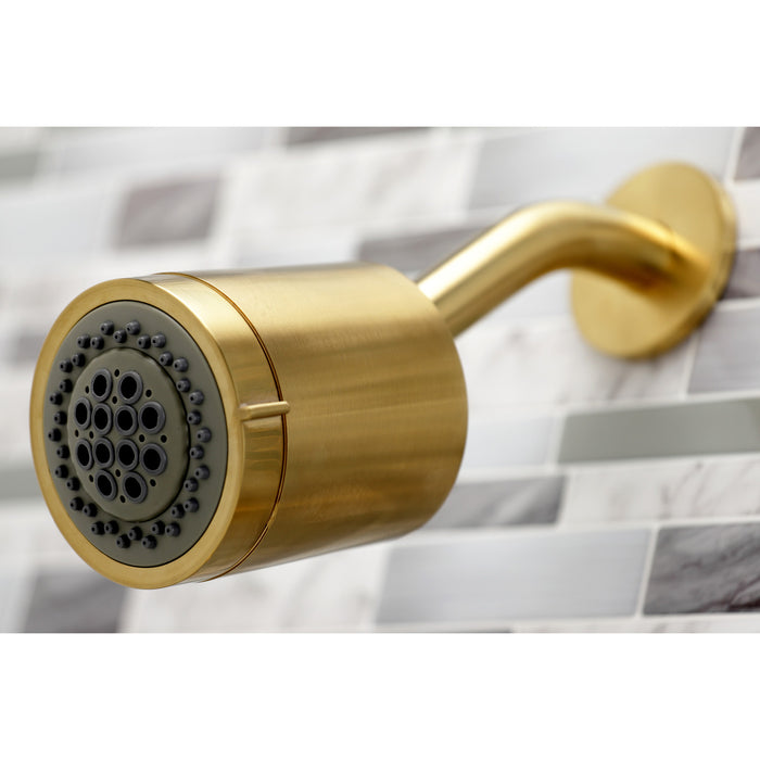 Paris KBX8147DPL Two-Handle 4-Hole Wall Mount Tub and Shower Faucet, Brushed Brass