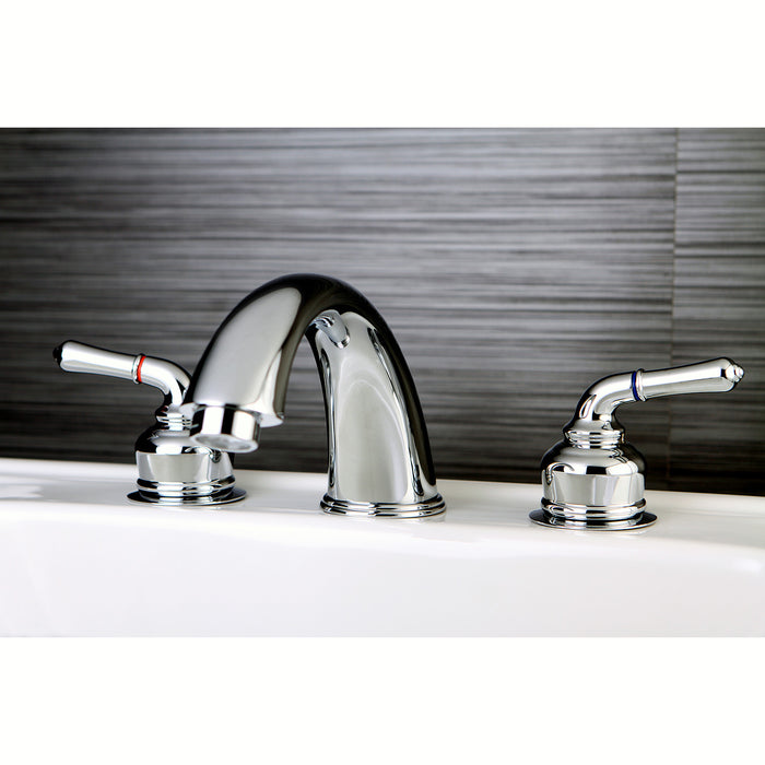 Kingston Tulare KC361 - Magellan Two-Handle 3-Hole Deck Mount Roman Tub Faucet, Polished Chrome