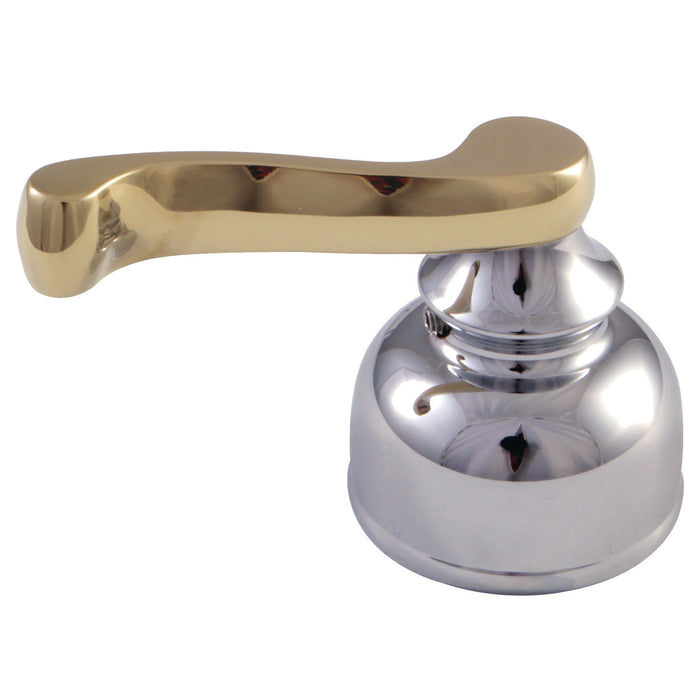Kingston KCH8364H Zinc Alloy Lever Handle (Hot Side), Polished Chrome/Polished Brass
