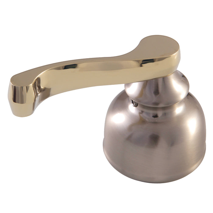 Kingston KCH8369H Zinc Alloy Lever Handle (Hot Side), Brushed Nickel/Polished Brass
