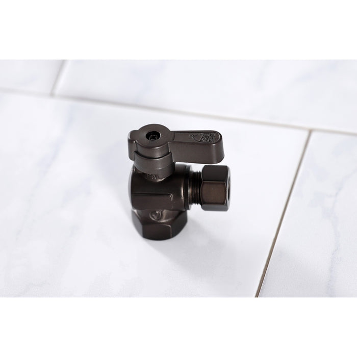 KF3310ORB 3/8-Inch FIP x 3/8-Inch OD Comp Quarter-Turn Angle Stop Valve, Oil Rubbed Bronze