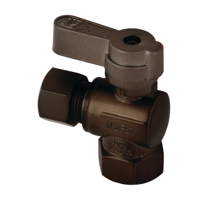 KF3310ORB 3/8-Inch FIP x 3/8-Inch OD Comp Quarter-Turn Angle Stop Valve, Oil Rubbed Bronze