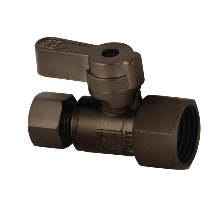KF4315ORB 1/2-Inch FIP x 3/8-Inch OD Comp Quarter-Turn Straight Stop Valve, Oil Rubbed Bronze