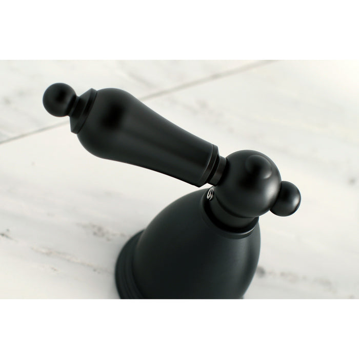 Kingston Heirloom KS1025AL - Heritage Two-Handle 3-Hole Wall Mount Roman Tub Faucet, Oil Rubbed Bronze
