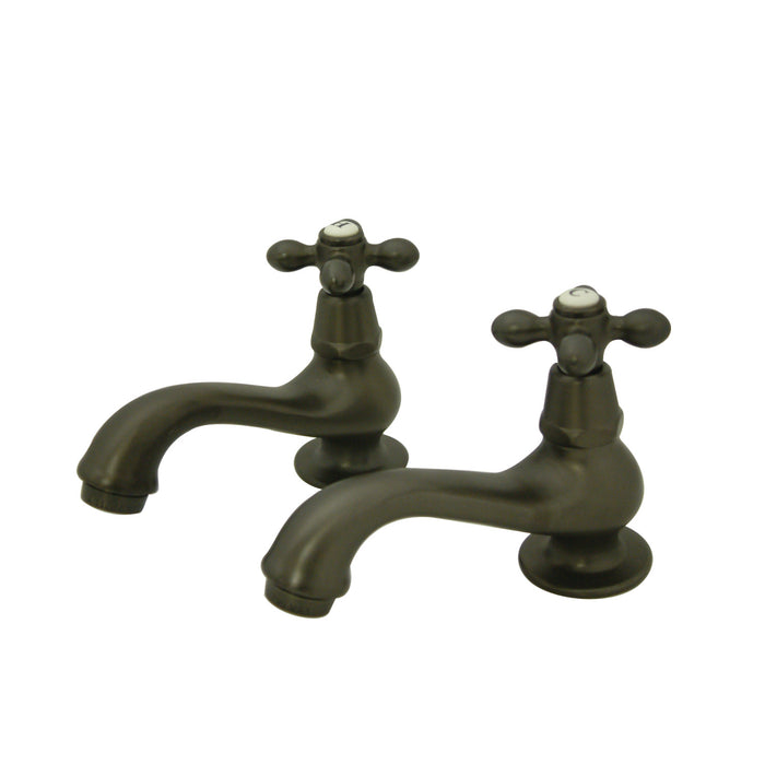 Heritage KS1105AX Two-Handle Deck Mount Basin Tap Faucet, Oil Rubbed Bronze