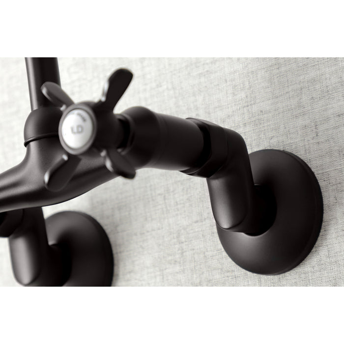 Essex KS114ORB Two-Handle 2-Hole Wall Mount Kitchen Faucet, Oil Rubbed Bronze