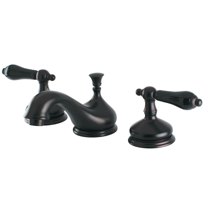 Duchess KS1165PKL Two-Handle 3-Hole Deck Mount Widespread Bathroom Faucet with Brass Pop-Up, Oil Rubbed Bronze