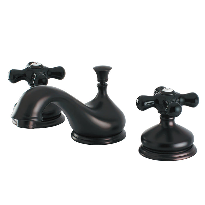 Duchess KS1165PKX Two-Handle 3-Hole Deck Mount Widespread Bathroom Faucet with Brass Pop-Up, Oil Rubbed Bronze