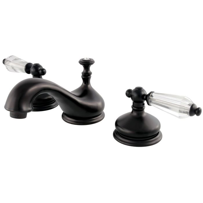 Wilshire KS1165WLL Two-Handle 3-Hole Deck Mount Widespread Bathroom Faucet with Brass Pop-Up, Oil Rubbed Bronze