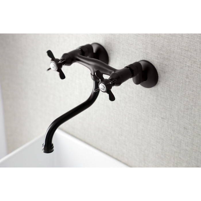 Essex KS116ORB Two-Handle 2-Hole Wall Mount Bathroom Faucet, Oil Rubbed Bronze