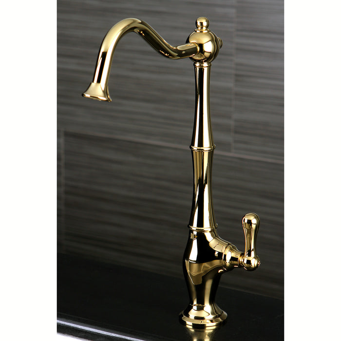 Heritage KS1192AL Single-Handle 1-Hole Deck Mount Water Filtration Faucet, Polished Brass