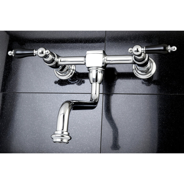 Duchess KS1211PKL Two-Handle 2-Hole Wall Mount Bathroom Faucet, Polished Chrome