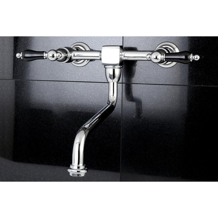 Duchess KS1211PKL Two-Handle 2-Hole Wall Mount Bathroom Faucet, Polished Chrome