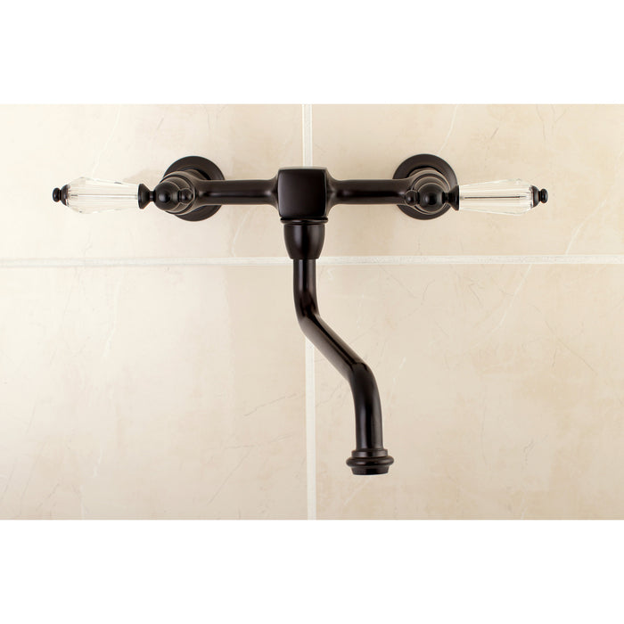 Wilshire KS1215WLL Two-Handle 2-Hole Wall Mount Bathroom Faucet, Oil Rubbed Bronze