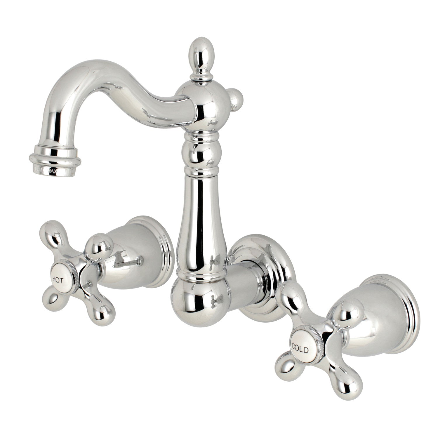 Kingston Brass KS1221AX ヘリテージ 8インチ センターウォールマウント 洗(未使用の新古品) Old Fashion Bathroom Faucet Kingston Brass KS1221AX Heritage Wall