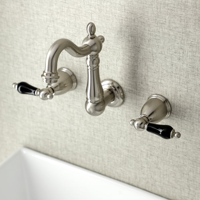 Duchess KS1228PKL Two-Handle Wall Mount Bathroom Faucet, Brushed Nickel