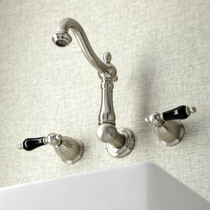 Duchess KS1258PKL Two-Handle Wall Mount Bathroom Faucet, Brushed Nickel