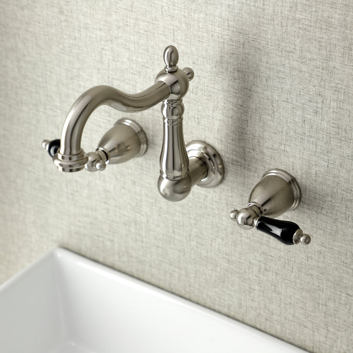 Duchess KS1258PKL Two-Handle Wall Mount Bathroom Faucet, Brushed Nickel
