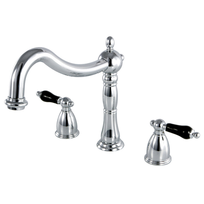 Kingston Heirloom KS1341PKL - Duchess Two-Handle 3-Hole Deck Mount Roman Tub Faucet, Polished Chrome