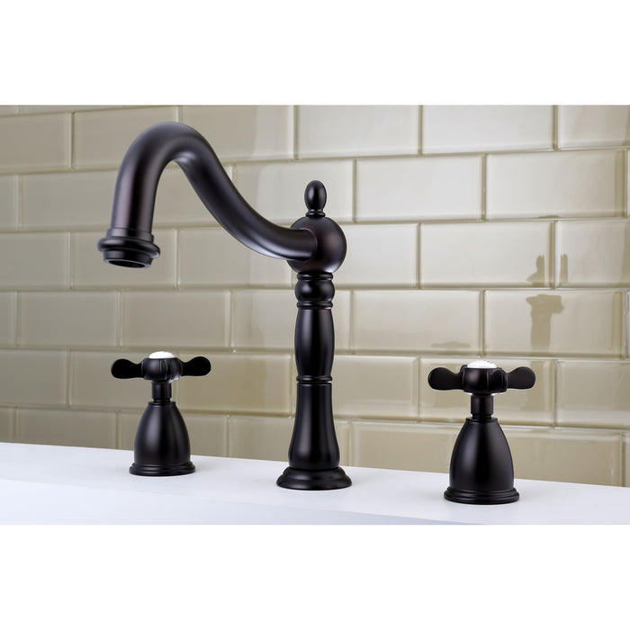 Kingston Heirloom KS1345BEX - Essex Two-Handle 3-Hole Deck Mount Roman Tub Faucet, Oil Rubbed Bronze