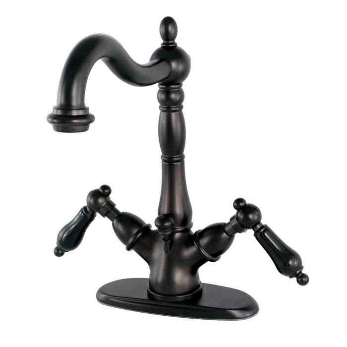 Duchess KS1435PKL Two-Handle 1-or-3 Hole Deck Mount Bathroom Faucet with Brass Pop-Up, Oil Rubbed Bronze