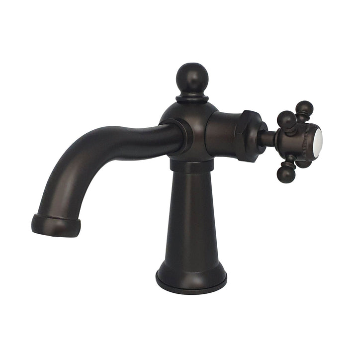 Kingston Heirloom KS154BXORB - Nautical One-Handle 1-Hole Bathroom Faucet with Push Pop-Up Drain, Oil Rubbed Bronze