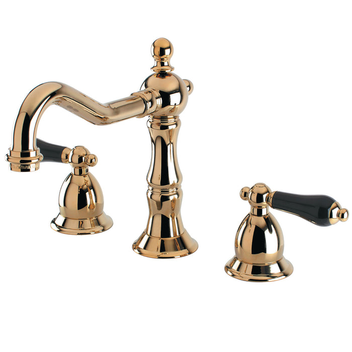 Duchess KS1972PKL Two-Handle 3-Hole Deck Mount Widespread Bathroom Faucet with Brass Pop-Up, Polished Brass