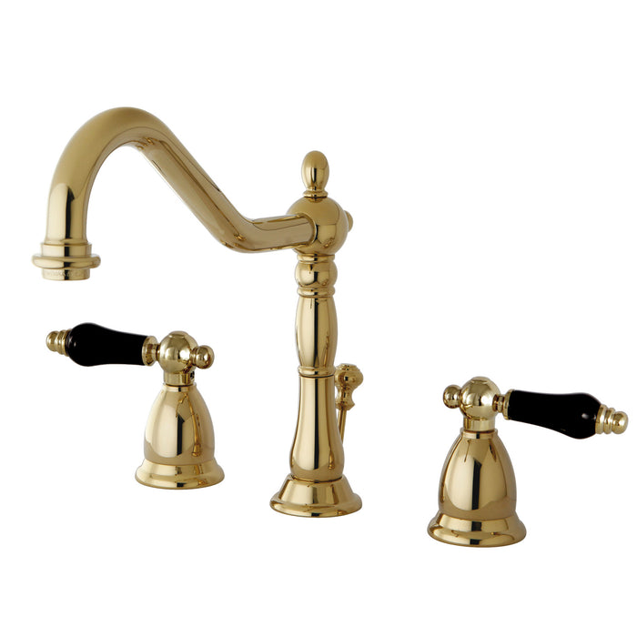 Duchess KS1992PKL Two-Handle 3-Hole Deck Mount Widespread Bathroom Faucet with Brass Pop-Up, Polished Brass