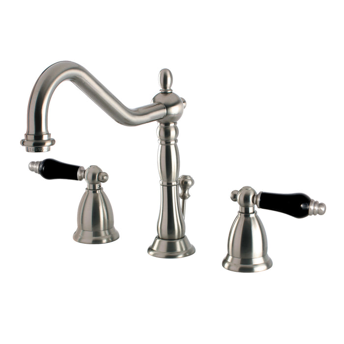 Duchess KS1998PKL Two-Handle 3-Hole Deck Mount Widespread Bathroom Faucet with Brass Pop-Up, Brushed Nickel