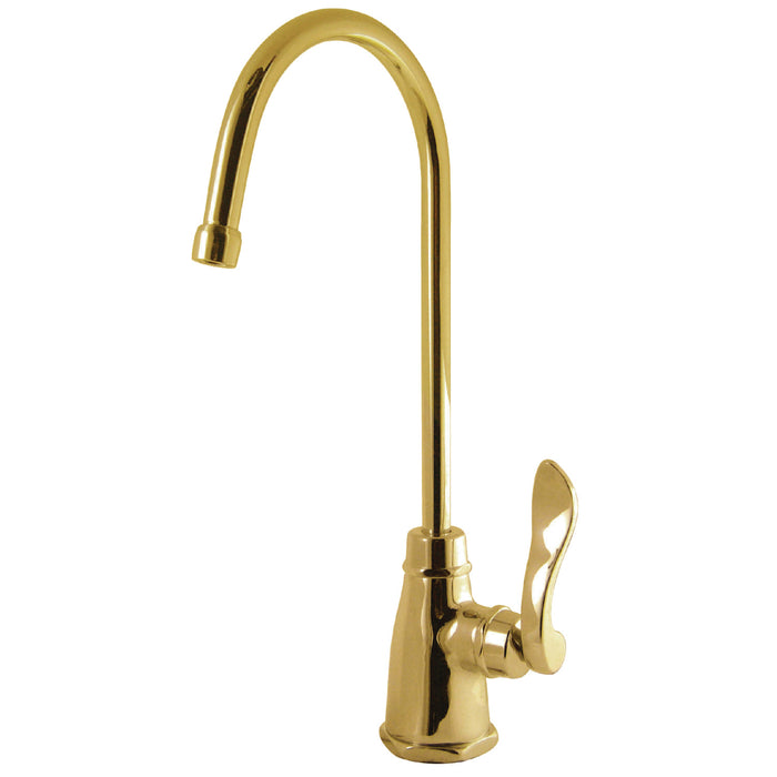NuWave French KS2192NFL Single-Handle 1-Hole Deck Mount Water Filtration Faucet, Polished Brass