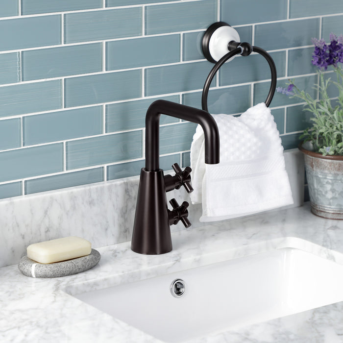 Kingston Sona KS2265DX - Constantine Two-Handle 1-Hole Bathroom Faucet with Push Pop-Up Drain, Oil Rubbed Bronze
