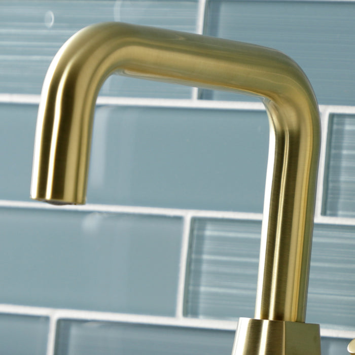 Kingston Sona KS2267DX - Constantine Two-Handle 1-Hole Bathroom Faucet with Push Pop-Up Drain, Brushed Brass