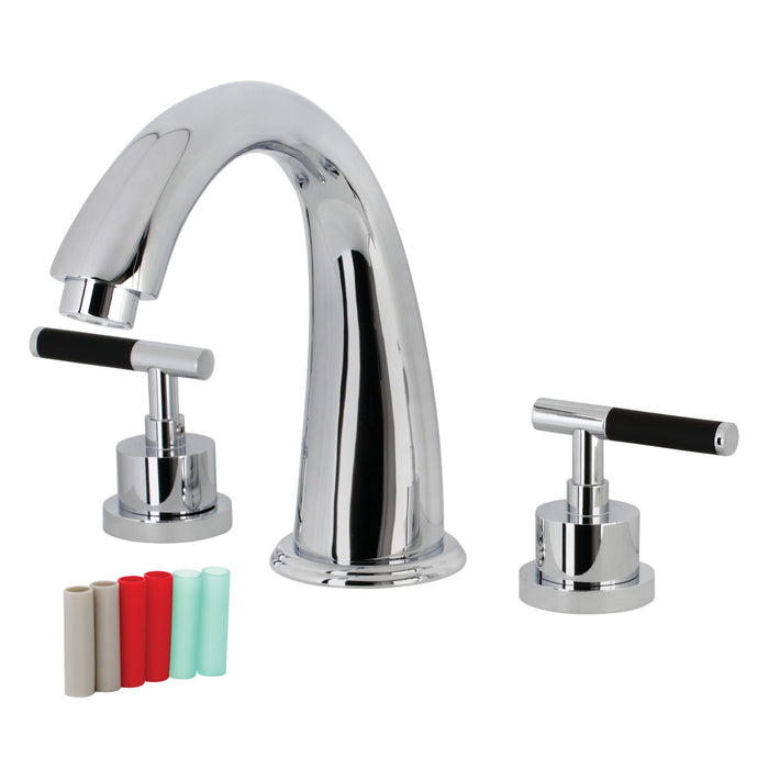 Kingston Sona KS2361CKL - Kaiser Two-Handle 3-Hole Deck Mount Roman Tub Faucet, Polished Chrome