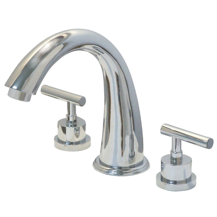 Kingston Sona KS2361CML - Manhattan Two-Handle 3-Hole Deck Mount Roman Tub Faucet, Polished Chrome