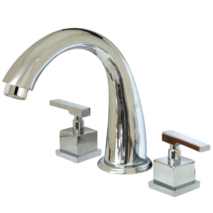 Kingston Tulare KS2361QLL - Executive Two-Handle 3-Hole Deck Mount Roman Tub Faucet, Polished Chrome