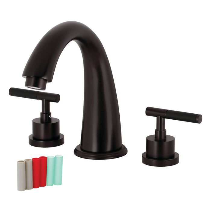 Kingston Sona KS2365CKL - Kaiser Two-Handle 3-Hole Deck Mount Roman Tub Faucet, Oil Rubbed Bronze